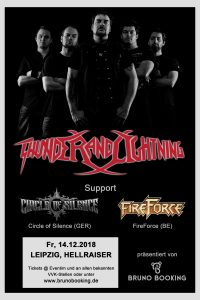 Thunder And Lightning + Circle Of Silence + FireForce @ Hellraiser Leipzig | Leipzig | Sachsen | Deutschland
